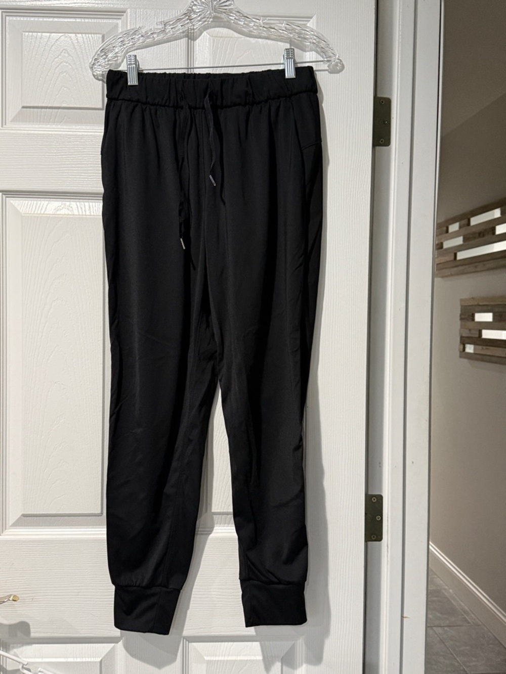 Black Jogger Pants - Lightweight Drawstring